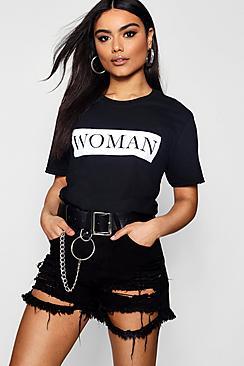 Boohoo Cara Woman Oversized Tee
