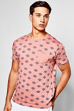 Boohoo Aztec Print T Shirt