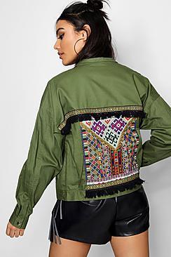 Boohoo Khayla Boho Utility Jacket