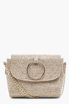 Boohoo Antoinette O Ring Metallic Cross Body Bag