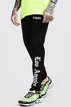 Boohoo Skinny Fit Reflective Print Joggers