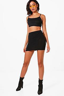 Boohoo Sara Skinny Basic Micro Mini Skirt