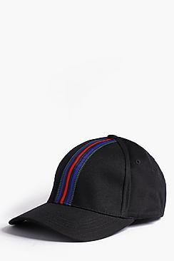 Boohoo Stripe Tape Detail Cap
