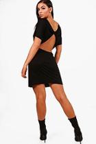 Boohoo Kya Oversized T-shirt Dress With Twist Back