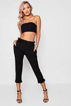 Boohoo Rebecca Ruffle Waistband Trousers
