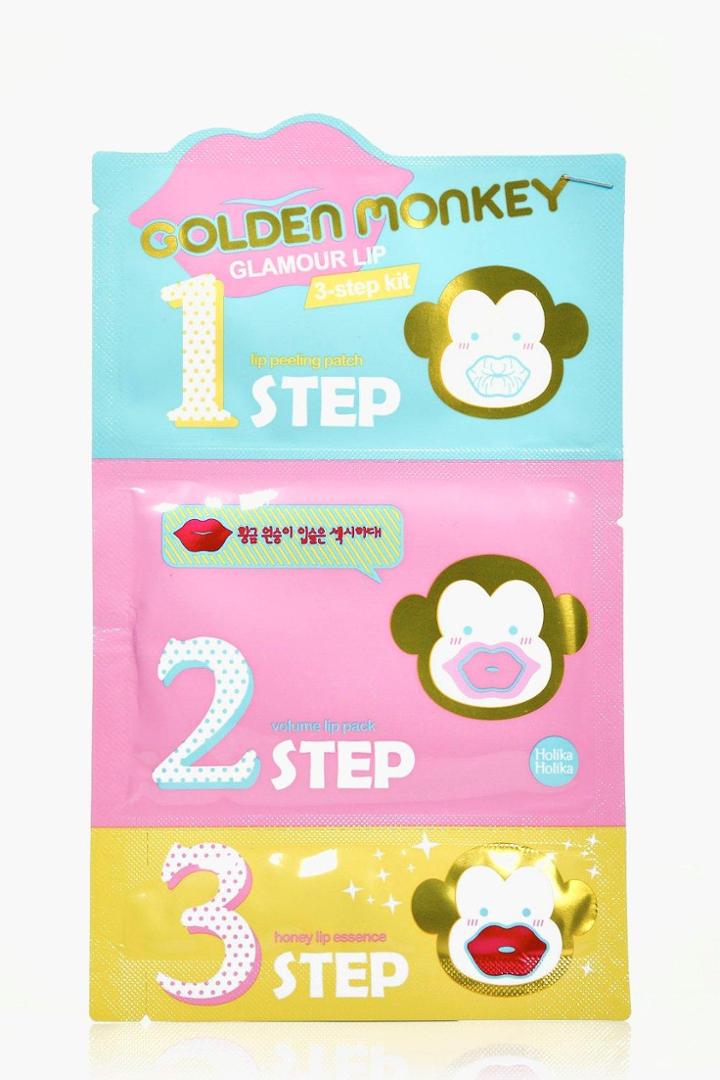 Boohoo Holika Holika Golden Monkey Glamour Lip Kit Multi