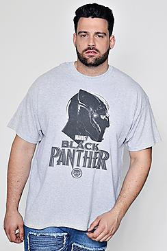 Boohoo Big And Tall Marvel Black Panther T-shirt