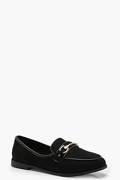 Boohoo Metal Trim Loafers