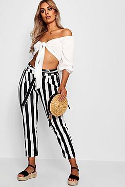 Boohoo Plus Sadie Striped Culotte