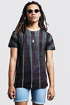 Boohoo Faded Stripe Detail T-shirt