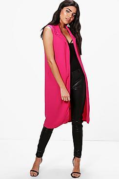 Boohoo Mia Sleeveless Duster