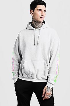 Boohoo Future Generation Manga Print Oversized Hoodie