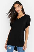 Boohoo Tall V-neck Basic T-shirt