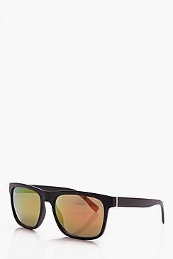 Boohoo Orange Retrol Sunglasses