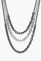 Boohoo Sarah Mixed Layered Chain Necklace