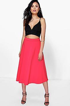 Boohoo Arianna Plain Full Circle Midi Skirt