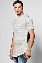 Boohoo Side Panel Space Dye Short Sleeve T-shirt