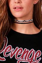 Boohoo Faux Snake And Plain Choker 2 Pk