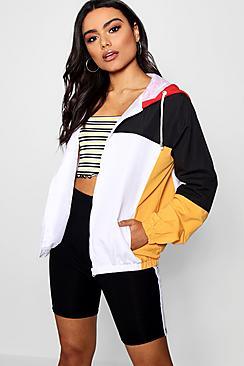 Boohoo Colour Block Windbreaker