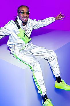 Boohoo Quavo Reflective Jogger With Neon Tape