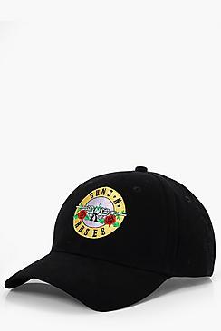 Boohoo Guns And Roses License Embroidered Cap