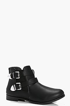 Boohoo Lizzie Buckle Chelsea Boot