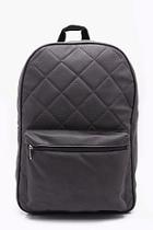 Boohoo Charcoal Quilted Backpack