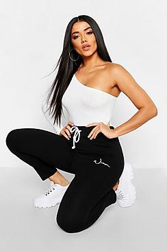 Boohoo Woman Print Crop Joggers