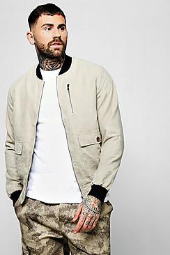 Boohoo Suedette Utility Bomber