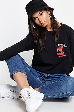 Boohoo Tall World Tour Slogan Band T-shirt