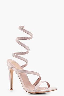Boohoo Angel Spiral Strap Sandals