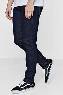 Boohoo Slim Fit Indigo Denim Jeans In 13oz