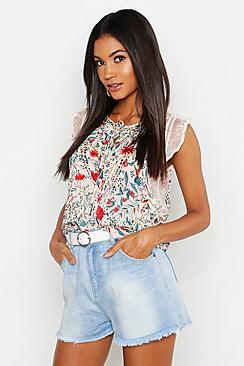 Boohoo Floral Shell Top