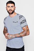 Boohoo Tribal Print Raglan T-shirt