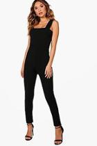 Boohoo Square Neck Choker Style Jumpsuit