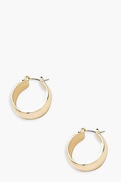 Boohoo Simple Huggie Hoop Earrings