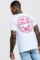 Boohoo Limits Front And Back Print T-shirt