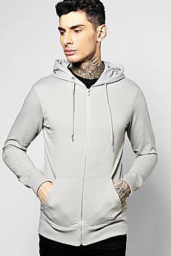 Boohoo Basic Zip Thorugh Hoodie