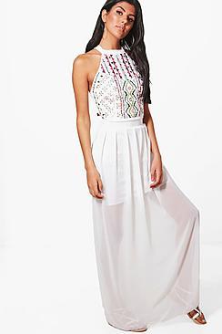 Boohoo Danni Embellished Maxi Dress