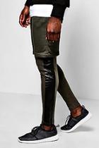 Boohoo Faux Layer Shorts/meggings With Print