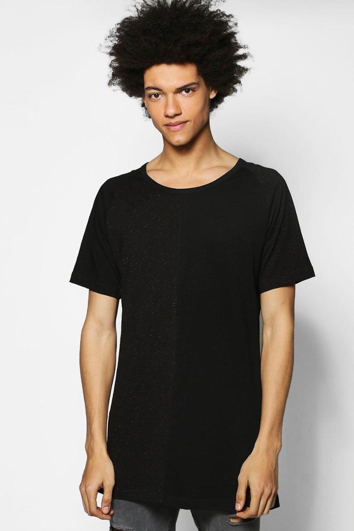 Boohoo Cut And Sew Nepp T-shirt Black