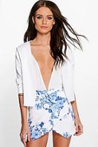 Boohoo Nia Porcelain Print Skort