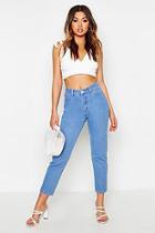 Boohoo Light Blue Straight Leg Jean