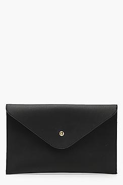 Boohoo Basic Popper Clutch