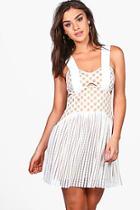 Boohoo Boutique Lace Skater Dress