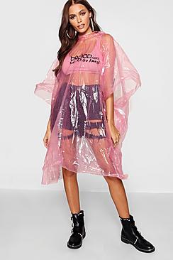 Boohoo Disposable Showerproof Festival Poncho Non Refundable