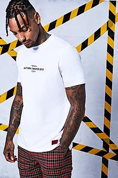 Boohoo Man Certified Autumn Winter Printed T-shirt