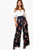 Boohoo Joanna Floral Wide Leg Trouser