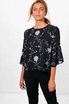 Boohoo Cynthia Printed Blouse