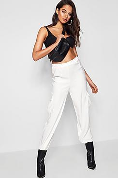 Boohoo Woven Utility Cuff Hem Jogger